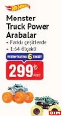 HOT WHEELS OYUNCAK MONSTER TRUCK POWER ARABALAR